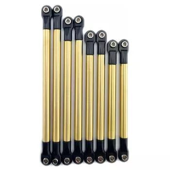 8 pcs. Brass crawler links for Carson MC-10 MB X-Klasse with wheelbase 307 mm